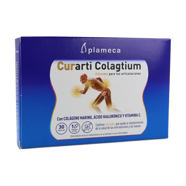 CURARTI COLAGTIUM (con colágeno marino,âcido hialurónico Vit C,Cúrcuma y membrana de huevo)